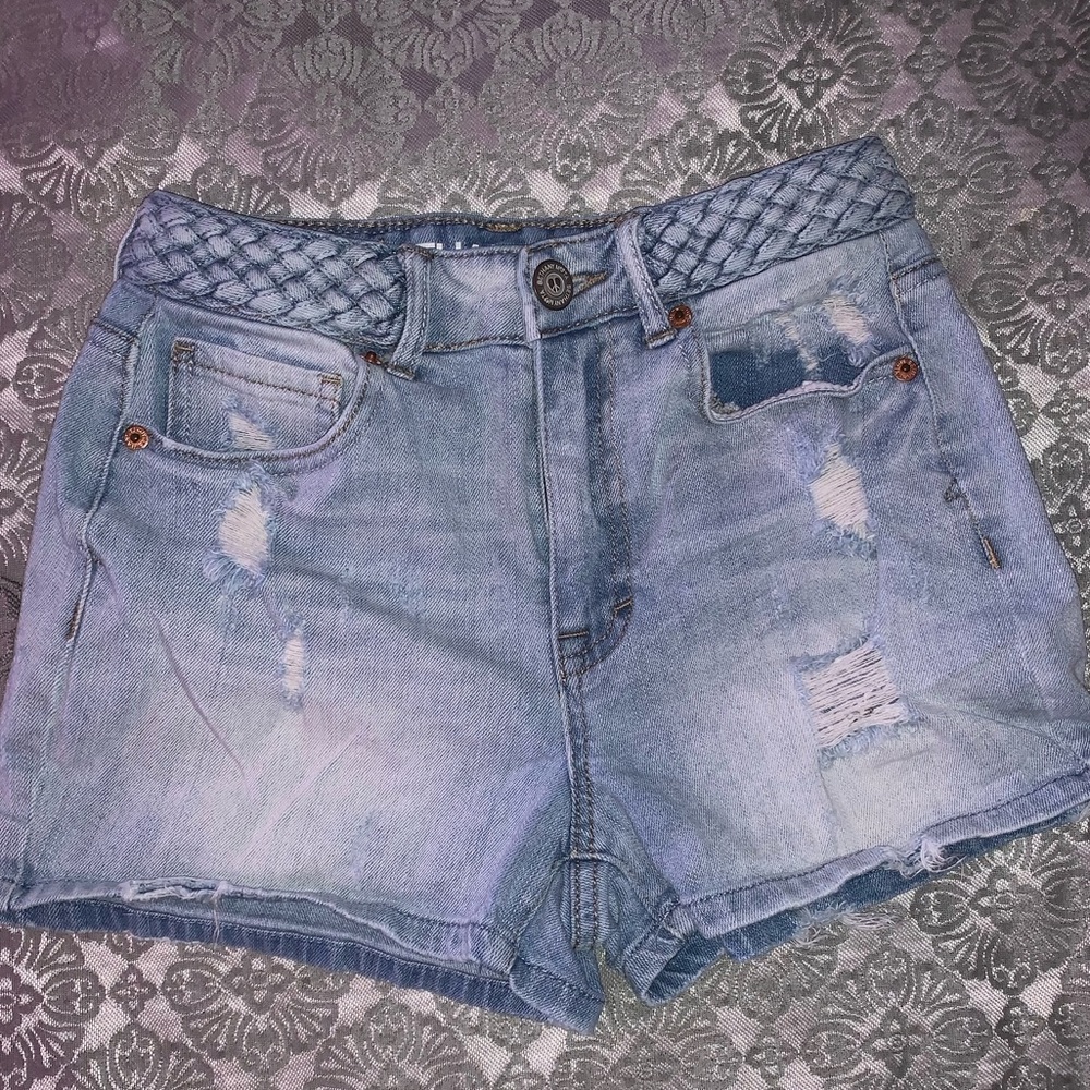 Denim shorts